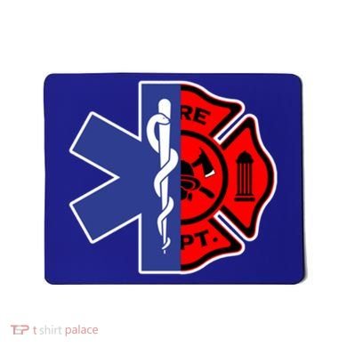 Emt Firefighter Cute Gift Firefighter Two Sided Ems Gift Mousepad