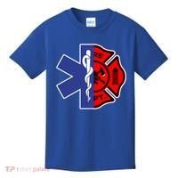 Emt Firefighter Cute Gift Firefighter Two Sided Ems Gift Kids T-Shirt thumb 0