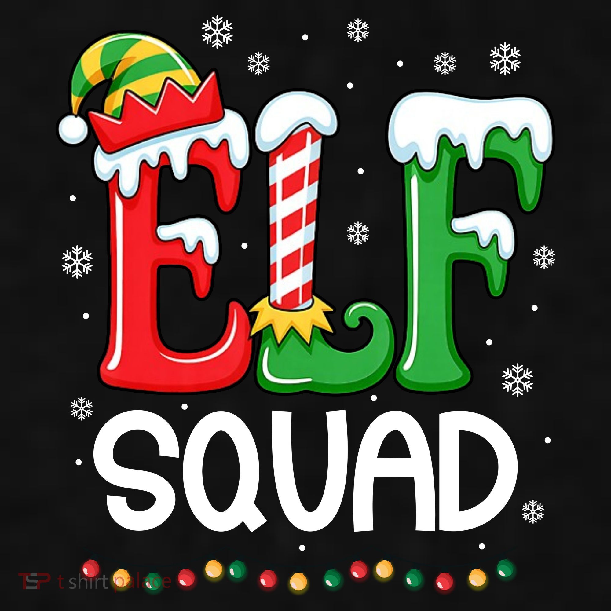 Elf Family Christmas Matching Xmas Elf Squad Ladies PosiCharge Tri-Blend Wicking Tank