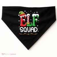 Elf Family Christmas Matching Xmas Elf Squad USA-Made Doggie Bandana thumb 0