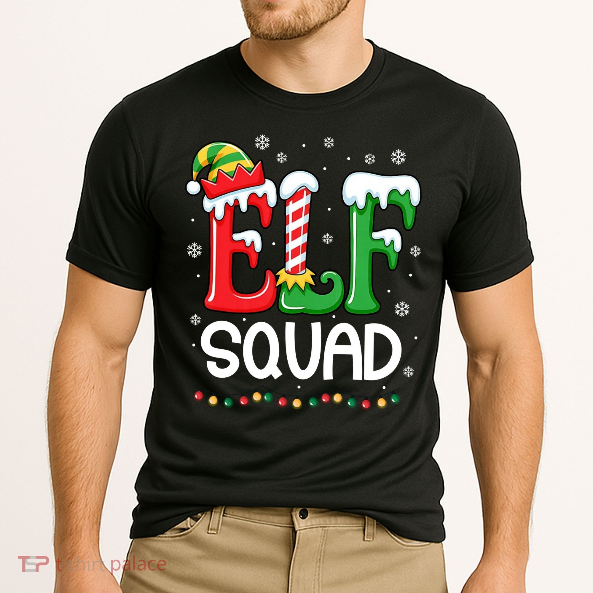 Elf Family Christmas Matching Xmas Elf Squad Cooling Performance Crew T-Shirt