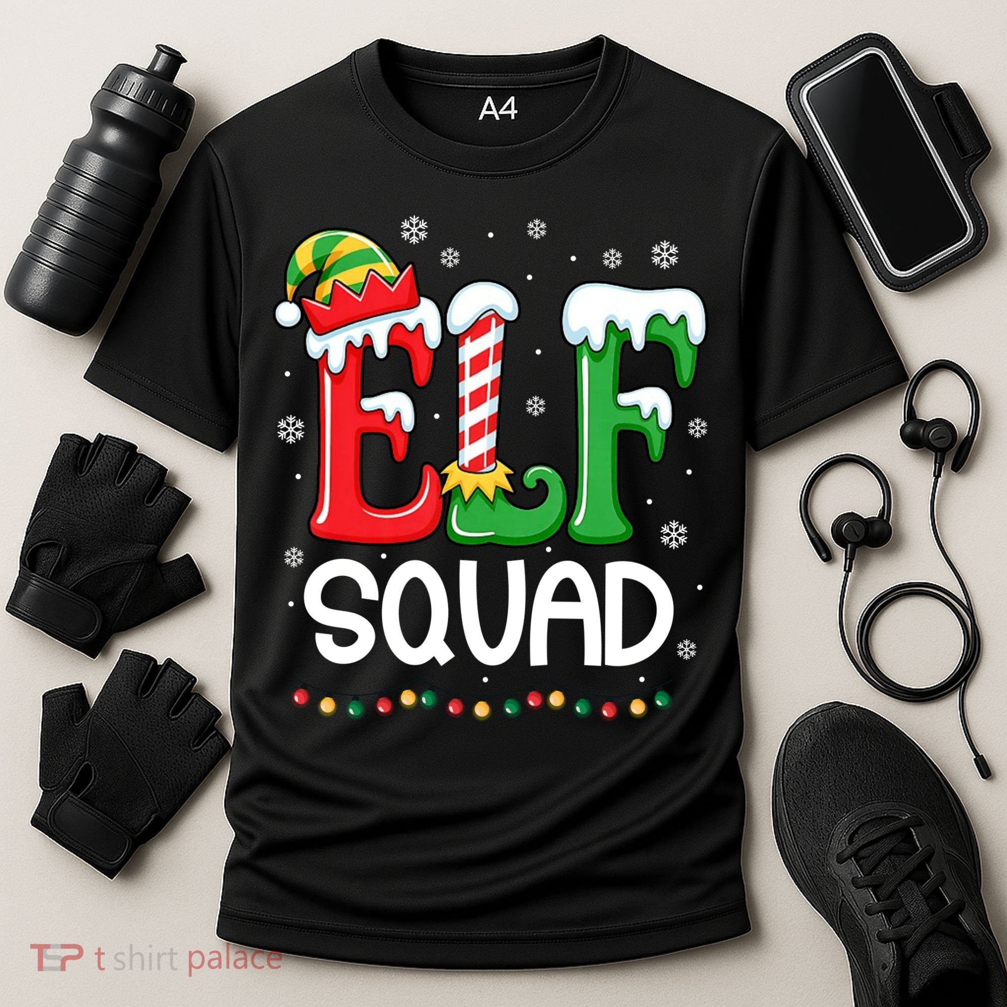 Elf Family Christmas Matching Xmas Elf Squad Cooling Performance Crew T-Shirt