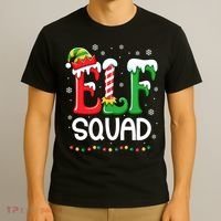 Elf Family Christmas Matching Xmas Elf Squad T-Shirt thumb 3