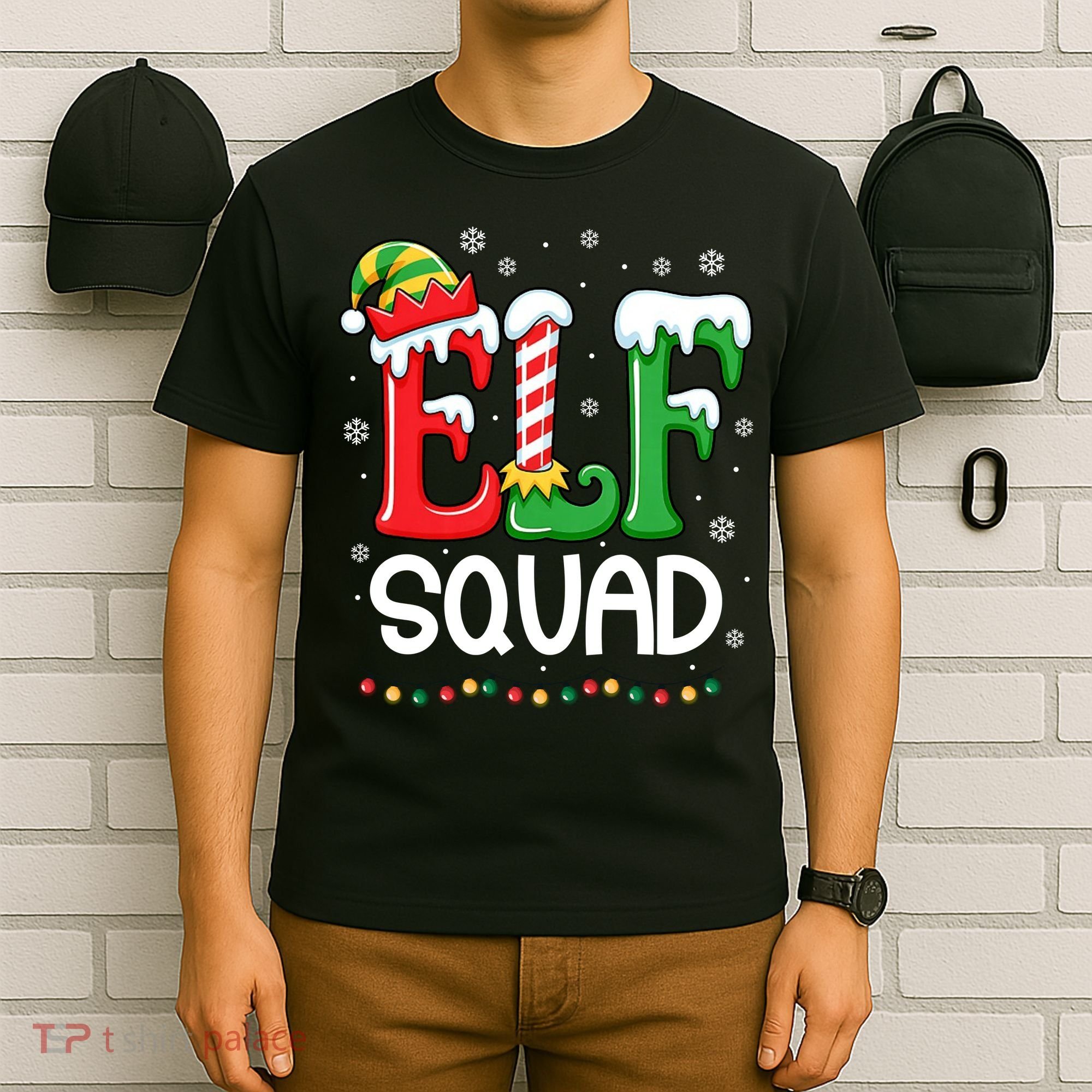 Elf Family Christmas Matching Xmas Elf Squad T-Shirt