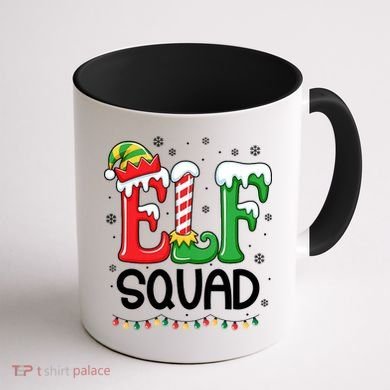 Elf Family Christmas Matching Xmas Elf Squad Coffee Mug back