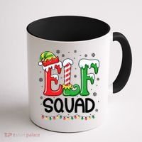 Elf Family Christmas Matching Xmas Elf Squad Coffee Mug thumb 1