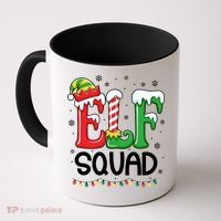 Elf Family Christmas Matching Xmas Elf Squad Coffee Mug thumb 0