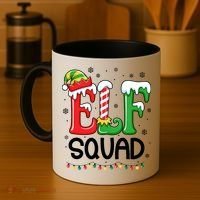 Elf Family Christmas Matching Xmas Elf Squad Coffee Mug thumb 4