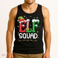 Elf Family Christmas Matching Xmas Elf Squad Tank Top thumb 3