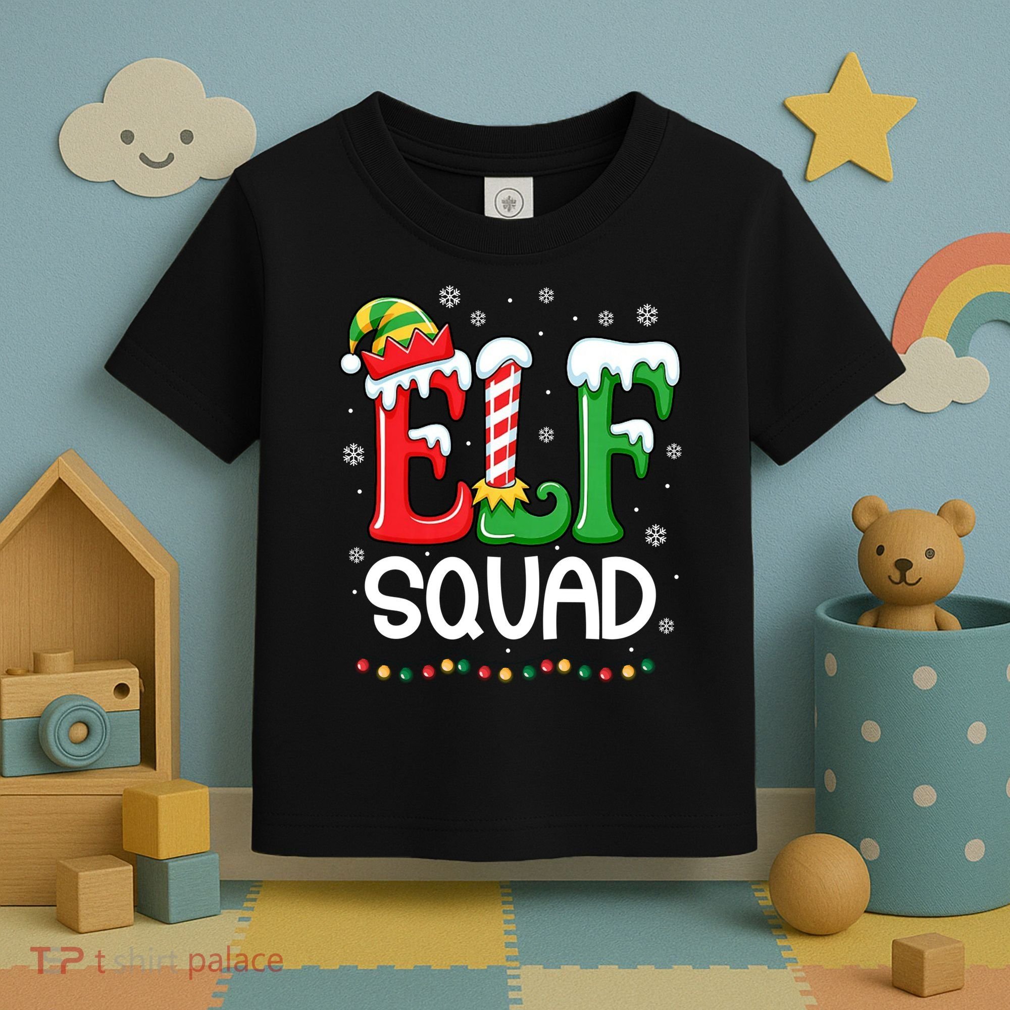 Elf Family Christmas Matching Xmas Elf Squad Toddler T-Shirt