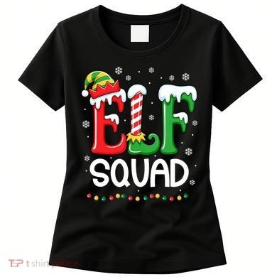 Elf Family Christmas Matching Xmas Elf Squad Women's T-Shirt