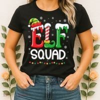 Elf Family Christmas Matching Xmas Elf Squad Women's T-Shirt thumb 2