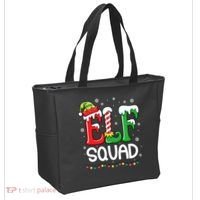Elf Family Christmas Matching Xmas Elf Squad Tote Bag thumb 2