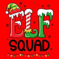 Elf Family Christmas Matching Xmas Elf Squad Santa Hat thumb 1