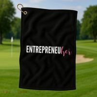 Entrepreneur Female Ceo Girl Creator Maker Golf Towel thumb 1