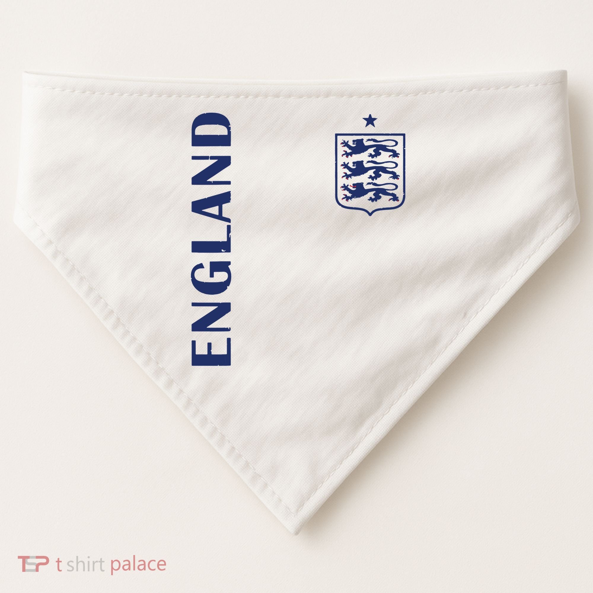 England Football Crest USA-Made Doggie Bandana
