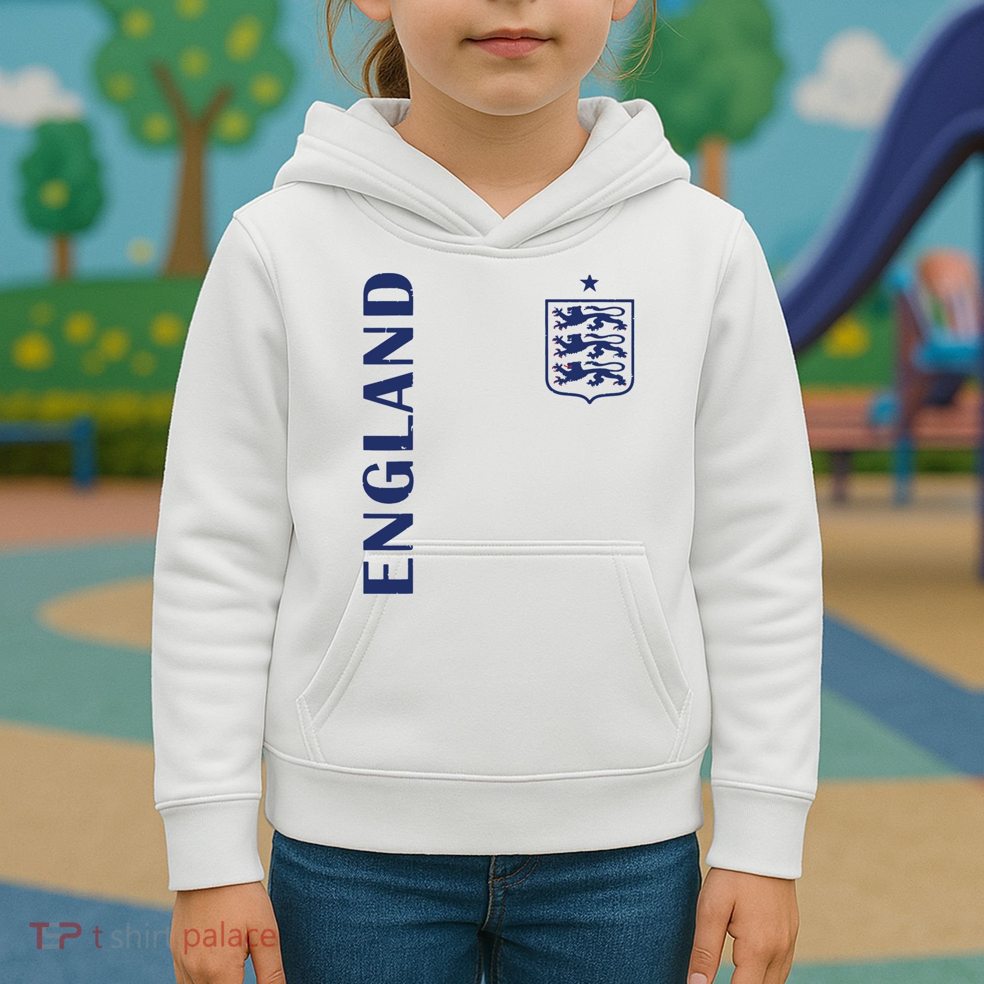 England Football Crest Kids Hoodie