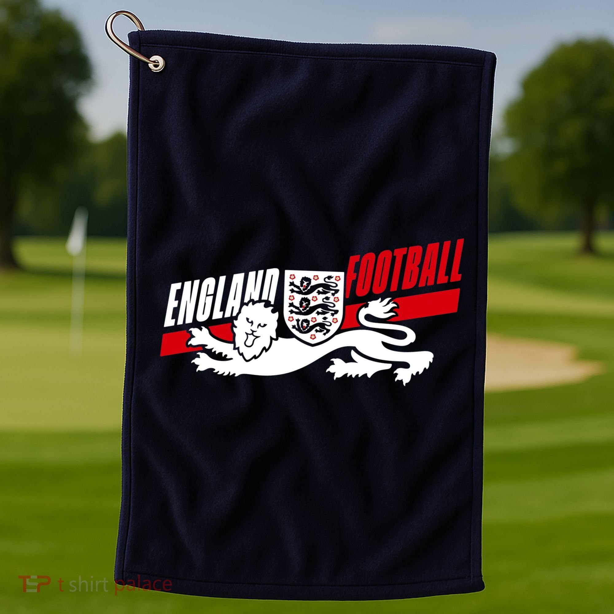 England Football Crest Soccer Apparel For Fans Golf Towel