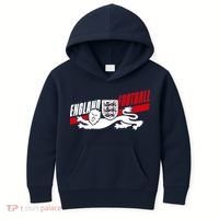 England Football Crest Soccer Apparel For Fans Kids Hoodie thumb 0
