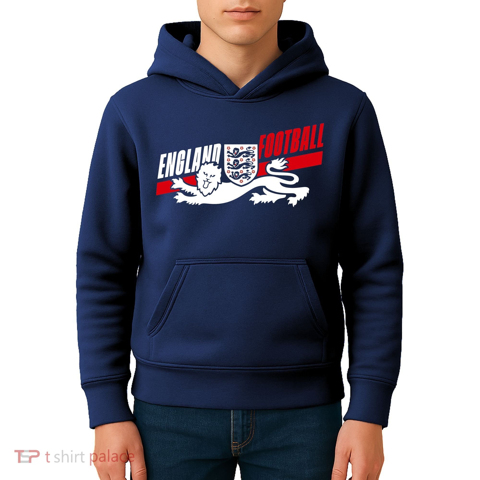 England Football Crest Soccer Apparel For Fans Kids Hoodie