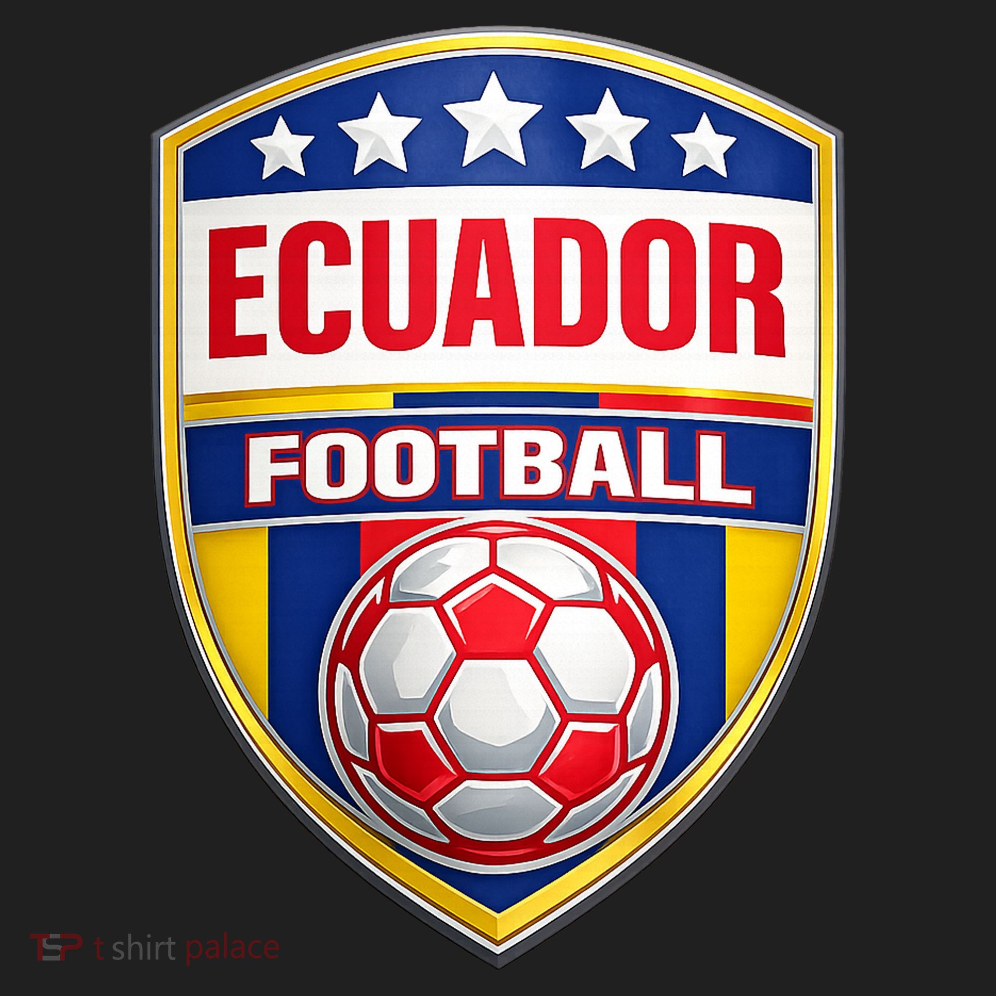 Ecuador Football Crest Soccer Ball Badge Shield Women's Sweatshirt