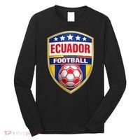 Ecuador Football Crest Soccer Ball Badge Shield Long Sleeve Shirt thumb 0
