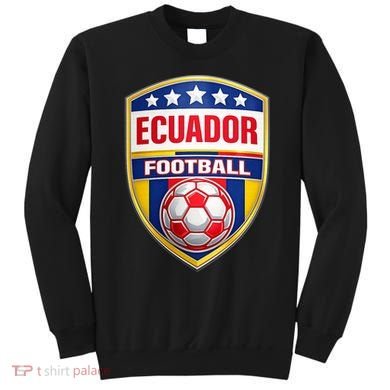 Ecuador Football Crest Soccer Ball Badge Shield Sweatshirt