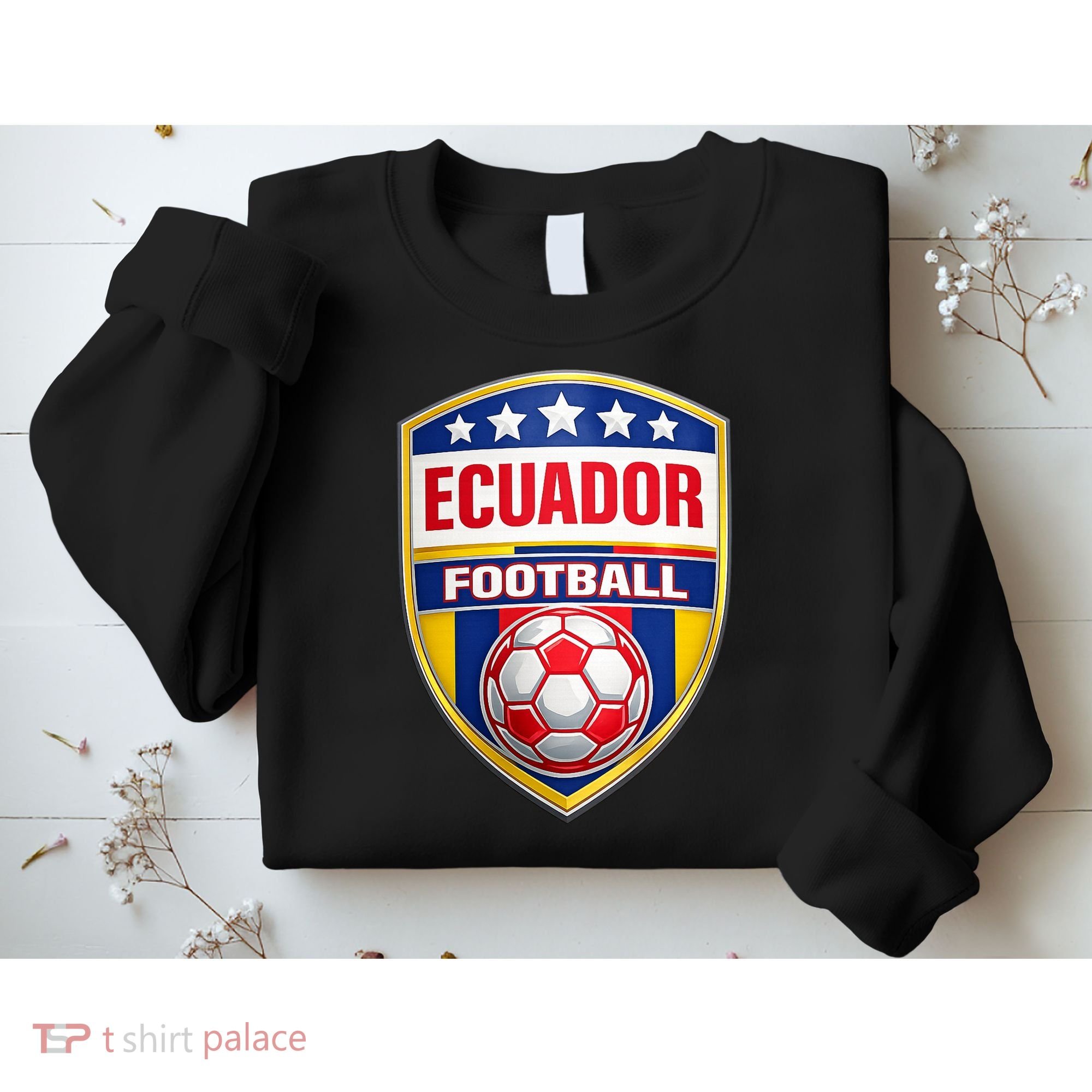 Ecuador Football Crest Soccer Ball Badge Shield Sweatshirt