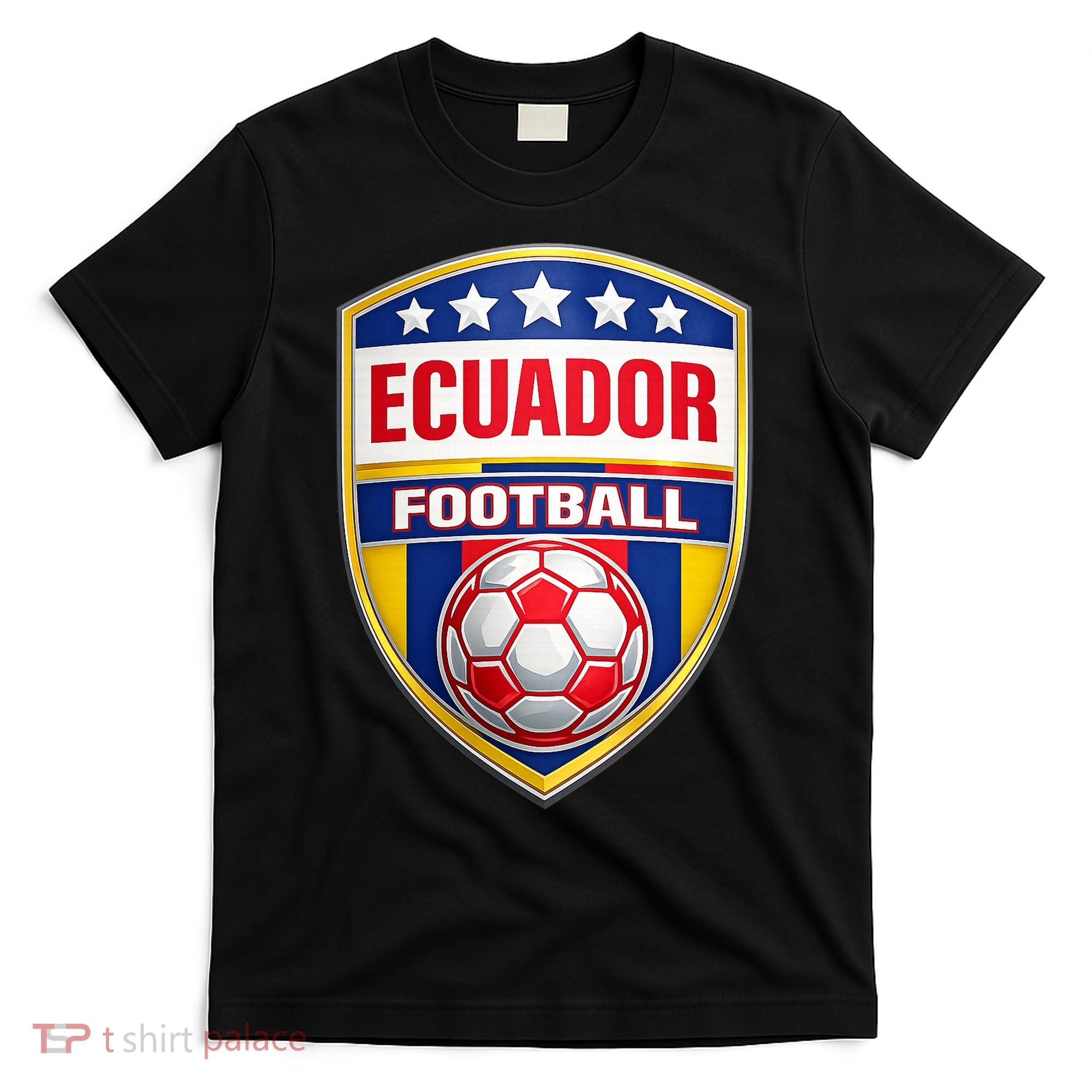 Ecuador Football Crest Soccer Ball Badge Shield T-Shirt