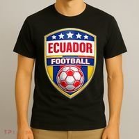 Ecuador Football Crest Soccer Ball Badge Shield T-Shirt thumb 3