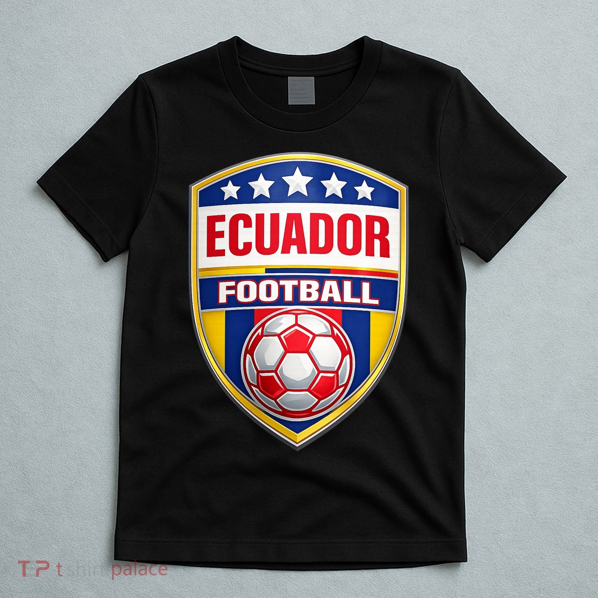 Ecuador Football Crest Soccer Ball Badge Shield T-Shirt