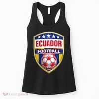 Ecuador Football Crest Soccer Ball Badge Shield Women's Tank Top thumb 0