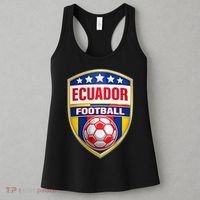 Ecuador Football Crest Soccer Ball Badge Shield Women's Tank Top thumb 3