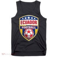 Ecuador Football Crest Soccer Ball Badge Shield Tank Top thumb 0