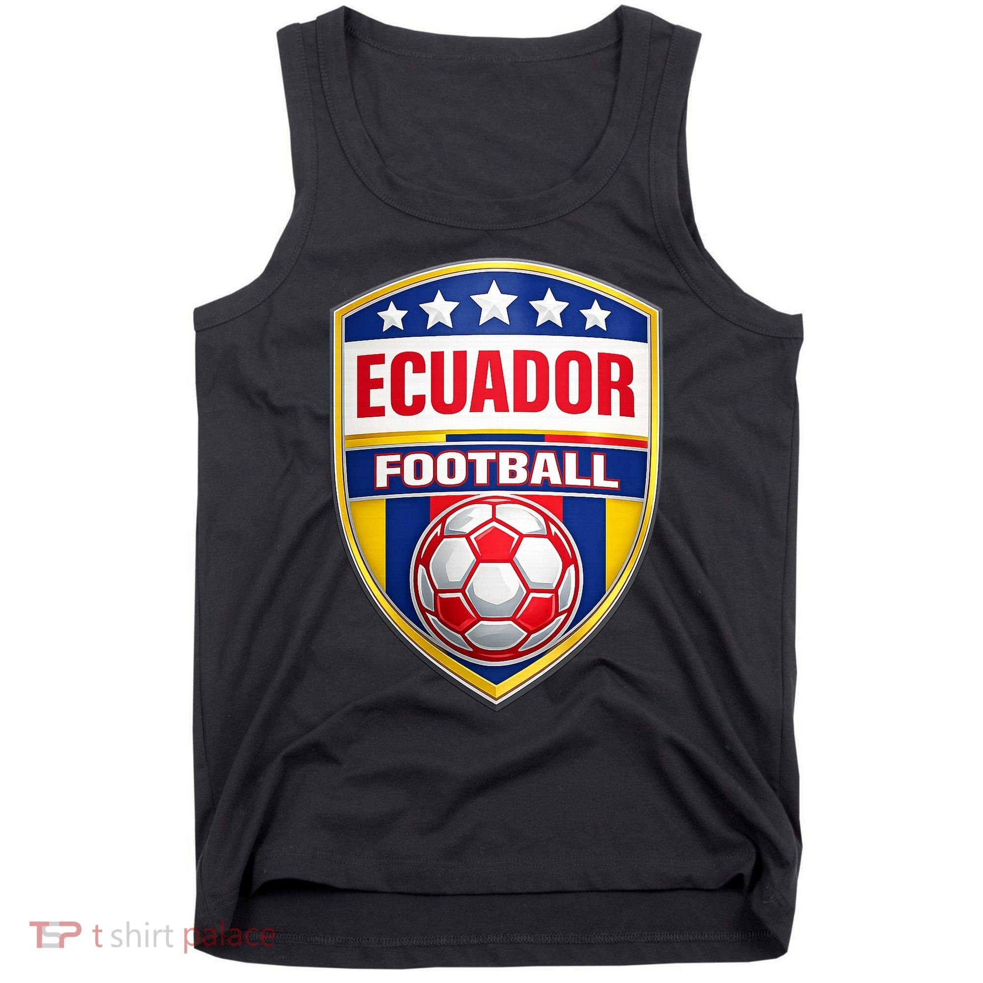 Ecuador Football Crest Soccer Ball Badge Shield Tank Top