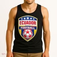 Ecuador Football Crest Soccer Ball Badge Shield Tank Top thumb 3