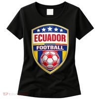 Ecuador Football Crest Soccer Ball Badge Shield Women's T-Shirt thumb 0