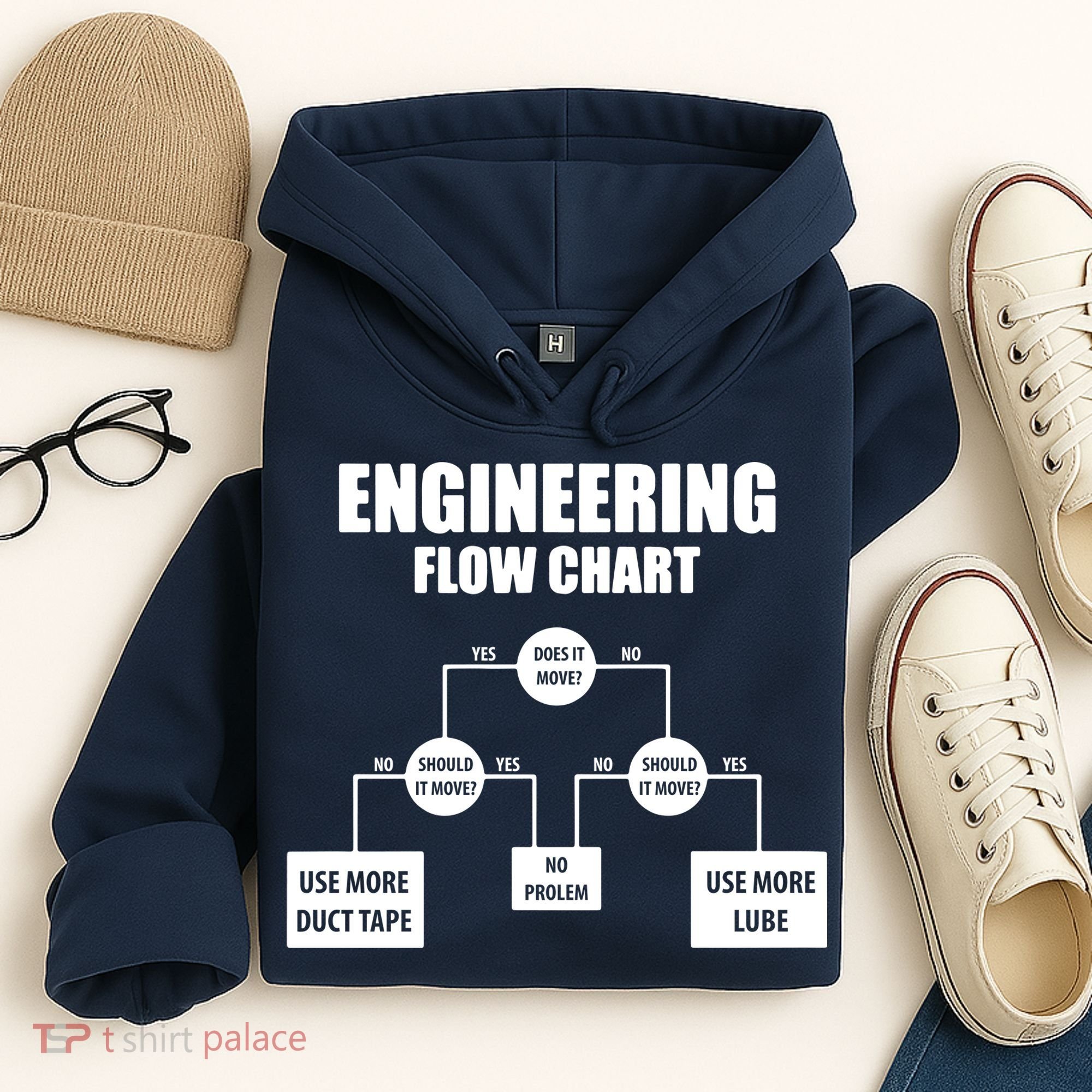 Engineering Flow Chart Hoodie