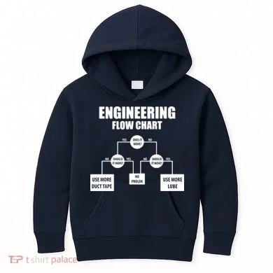 Engineering Flow Chart Kids Hoodie