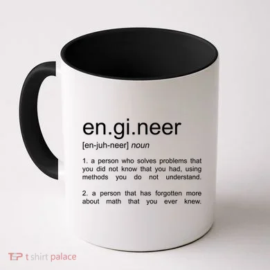 Engineer Funny Dictionary Definition Cute Gift Coffee Mug