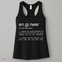 Engineer Funny Dictionary Definition Cute Gift Women's Tank Top thumb 3