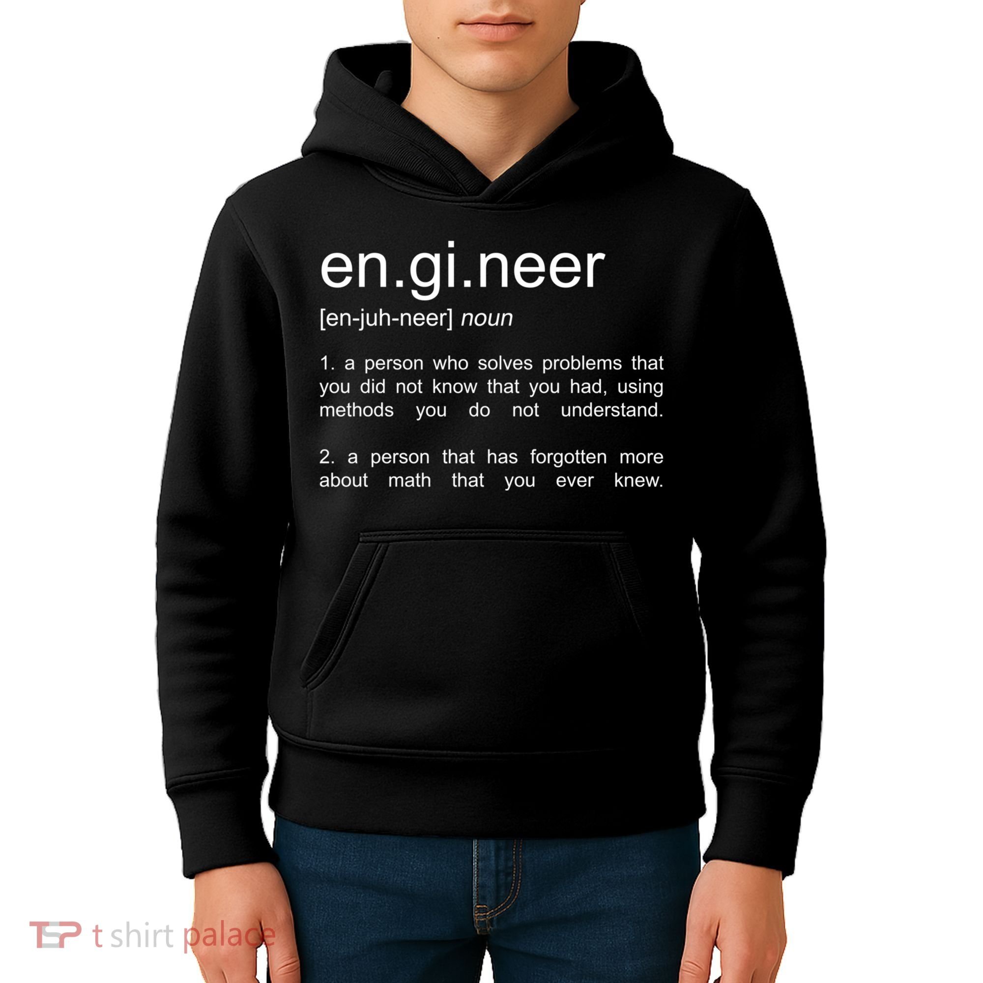 Engineer Funny Dictionary Definition Cute Gift Kids Hoodie