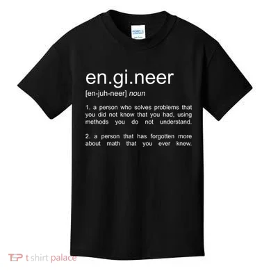 Engineer Funny Dictionary Definition Cute Gift Kids T-Shirt