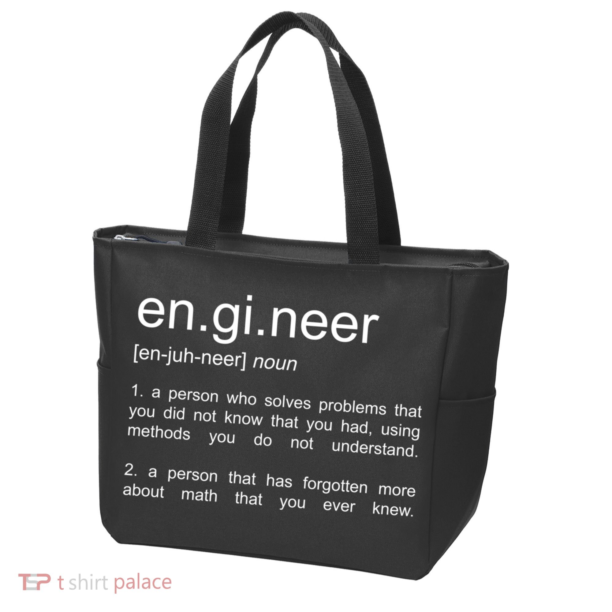 Engineer Funny Dictionary Definition Cute Gift Tote Bag