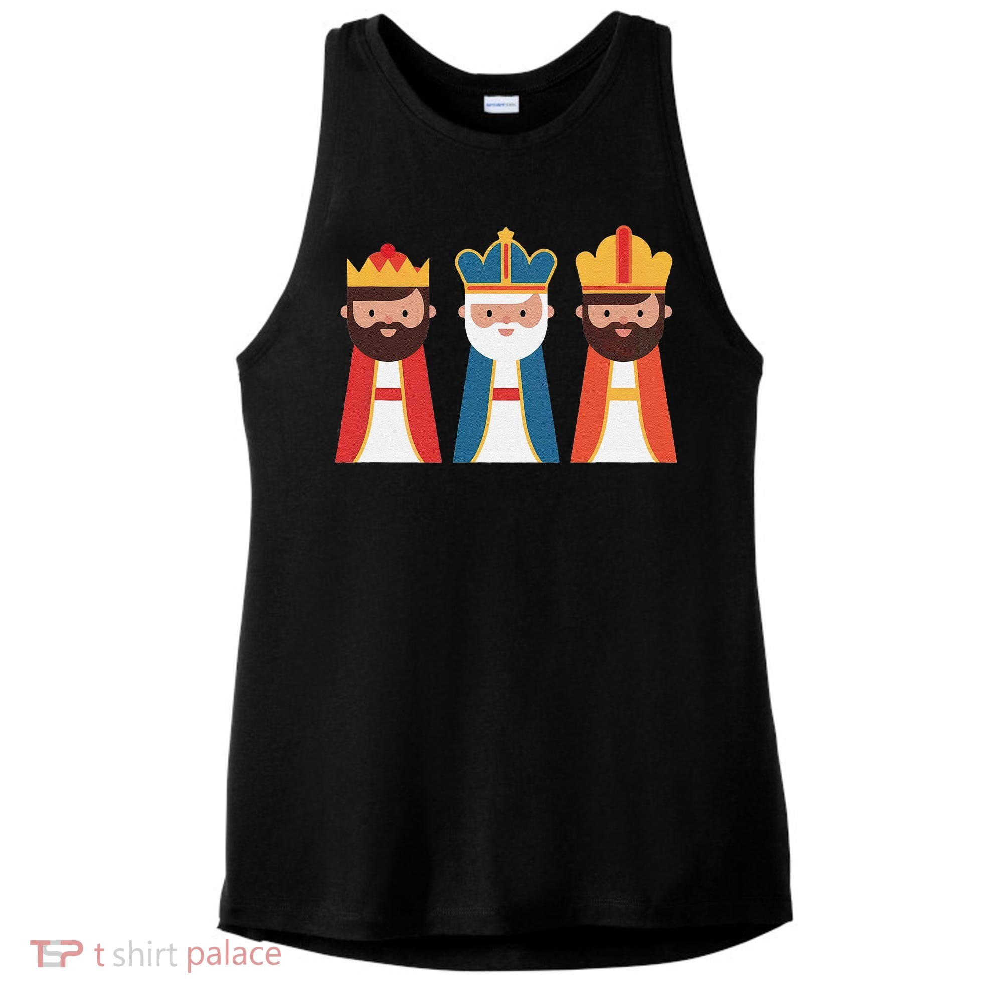 Epiphany Feliz Dia De Reyes Three Wise Happy Holy Kings Ladies PosiCharge Tri-Blend Wicking Tank