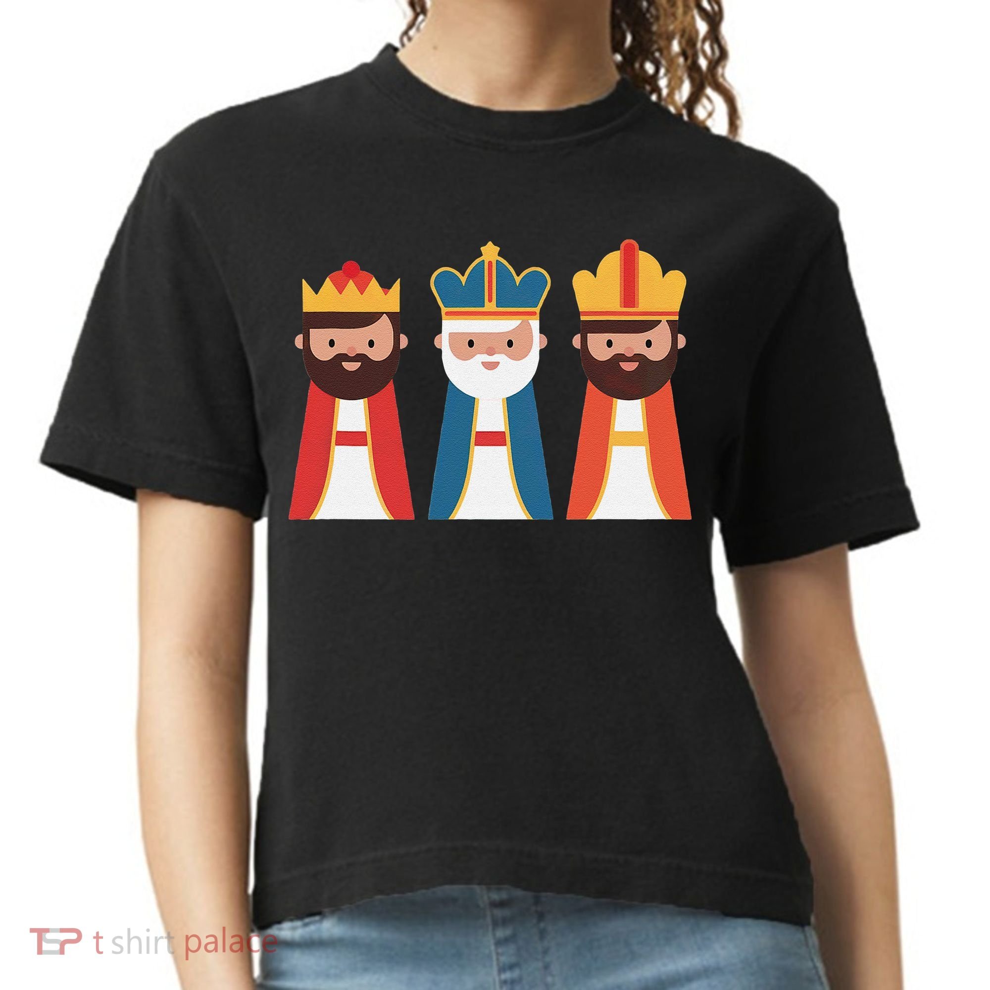 Epiphany Feliz Dia De Reyes Three Wise Happy Holy Kings Comfort Colors Boxy T-Shirt