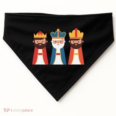 Epiphany Feliz Dia De Reyes Three Wise Happy Holy Kings USA-Made Doggie Bandana