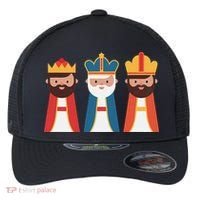 Epiphany Feliz Dia De Reyes Three Wise Happy Holy Kings Flexfit Unipanel Trucker Cap thumb 0