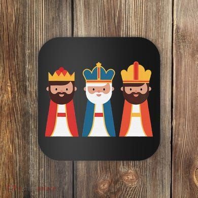 Epiphany Feliz Dia De Reyes Three Wise Happy Holy Kings Coaster