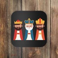 Epiphany Feliz Dia De Reyes Three Wise Happy Holy Kings Coaster thumb 0